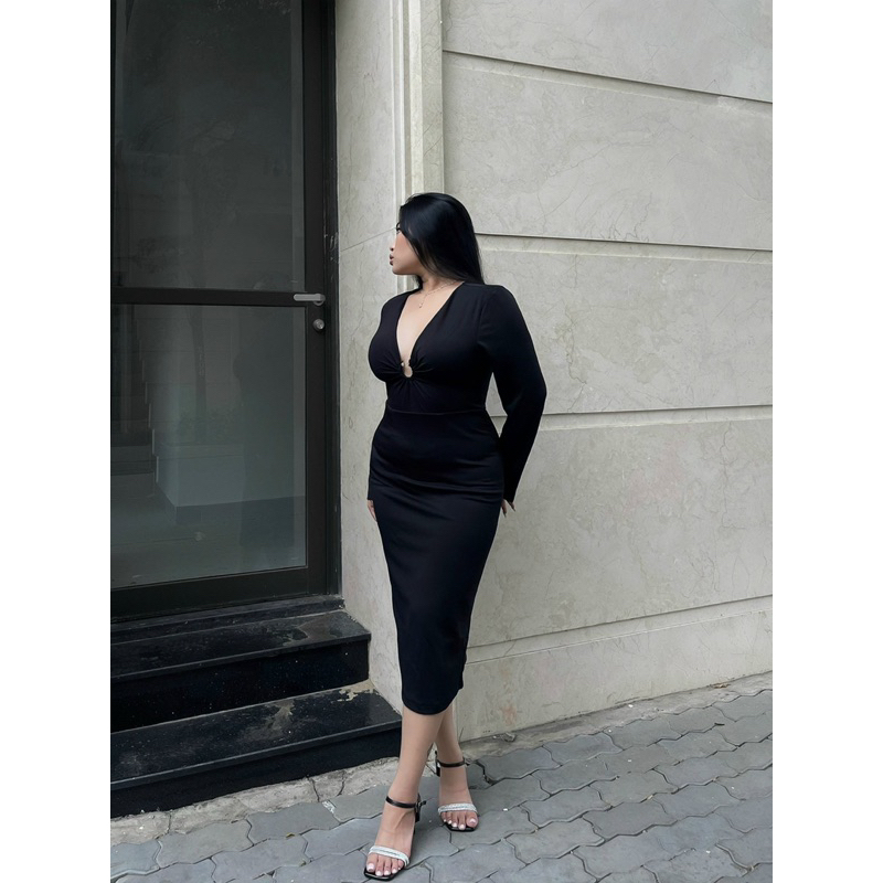 | Chang Tròn | Đầm Body Khoen Tròn Bigsize