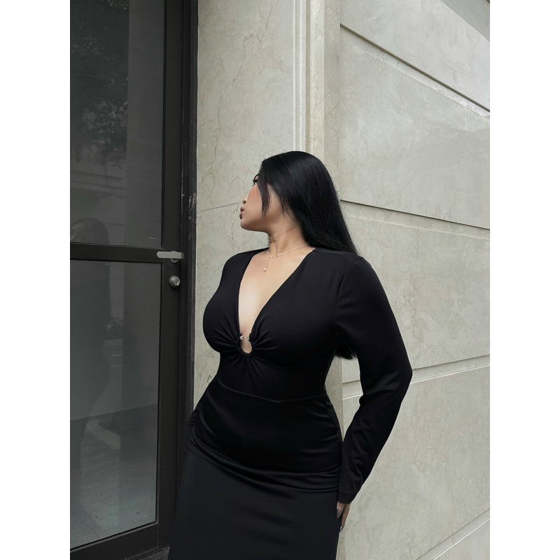 | Chang Tròn | Đầm Body Khoen Tròn Bigsize