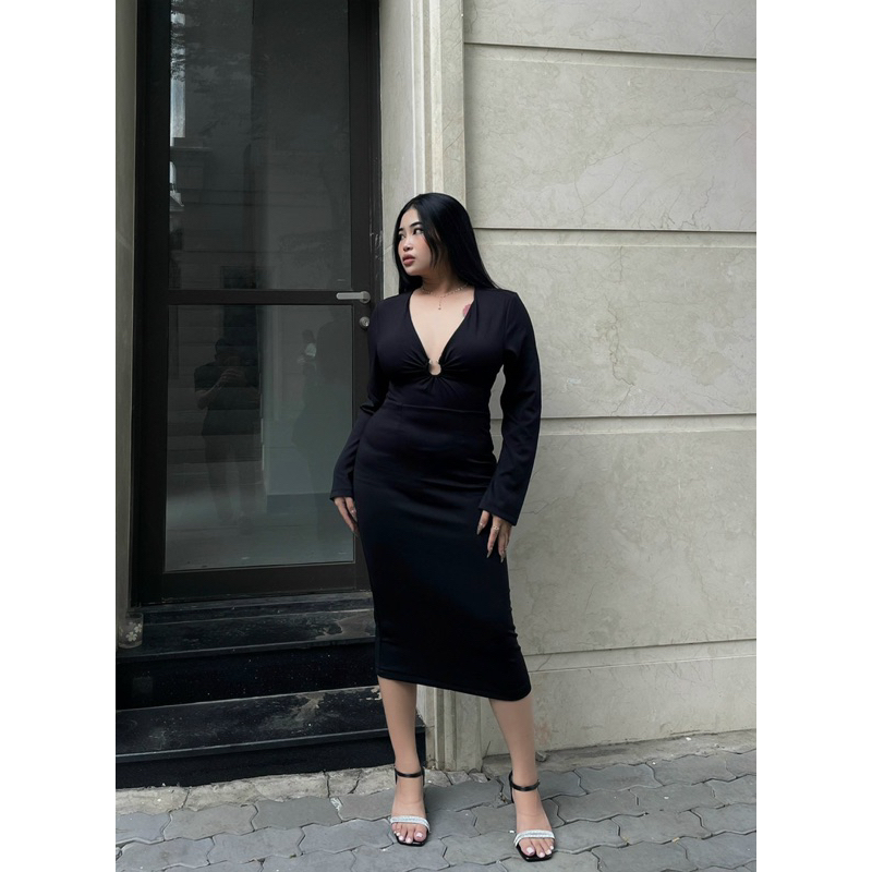 | Chang Tròn | Đầm Body Khoen Tròn Bigsize