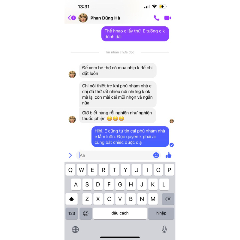 Nhíp volume mũi L vuông