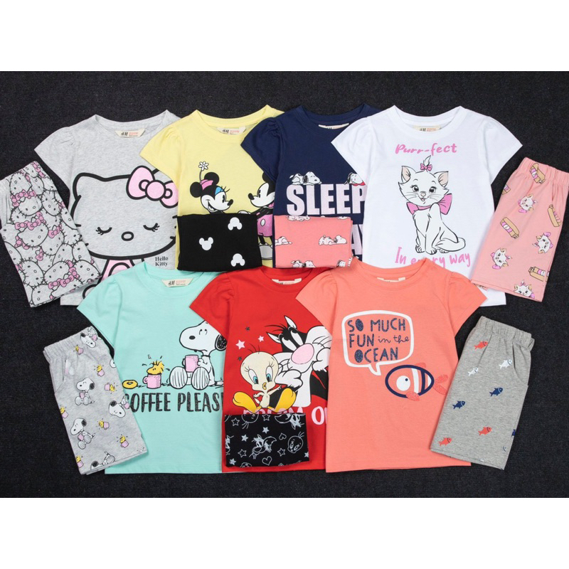 BỘ THUN COTTON  BÉ GÁI SIZE ĐẠI