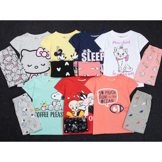 Bộ thun cotton bé gái size đại