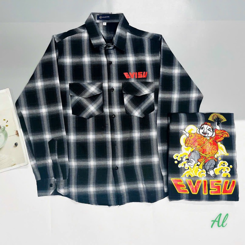 Áo Sơ Mi Nam Dài Tay Kẻ Sọc Caro phong cách unisex màu xanh lá Thời Trang kiểu dáng Hàn Quốc chất liệu cotton mềm tp2803