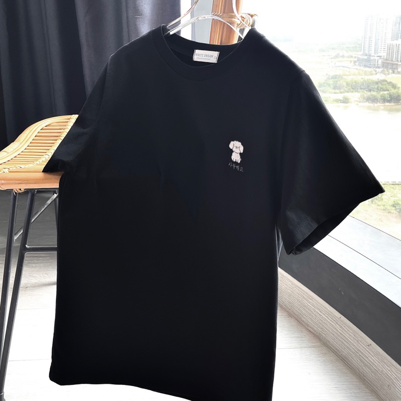 ÁO THUN THÊU HÌNH CÚN