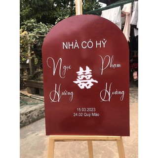 bảng wellcome  cưới , bảng tin cưới. ( thiết kế theo yêu cầu)