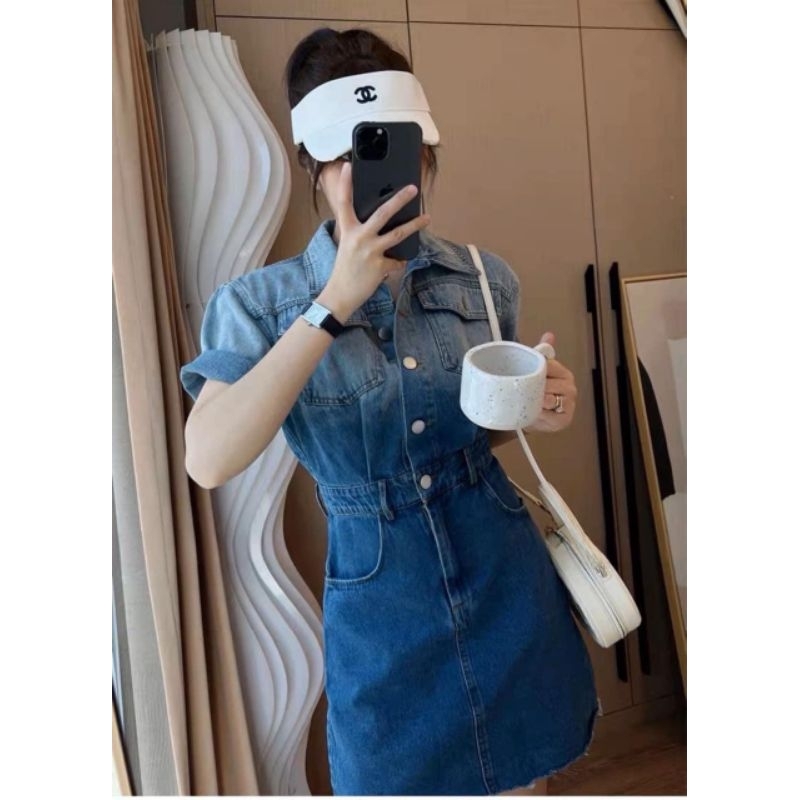 Đầm Jean Sơ Mi Big Size