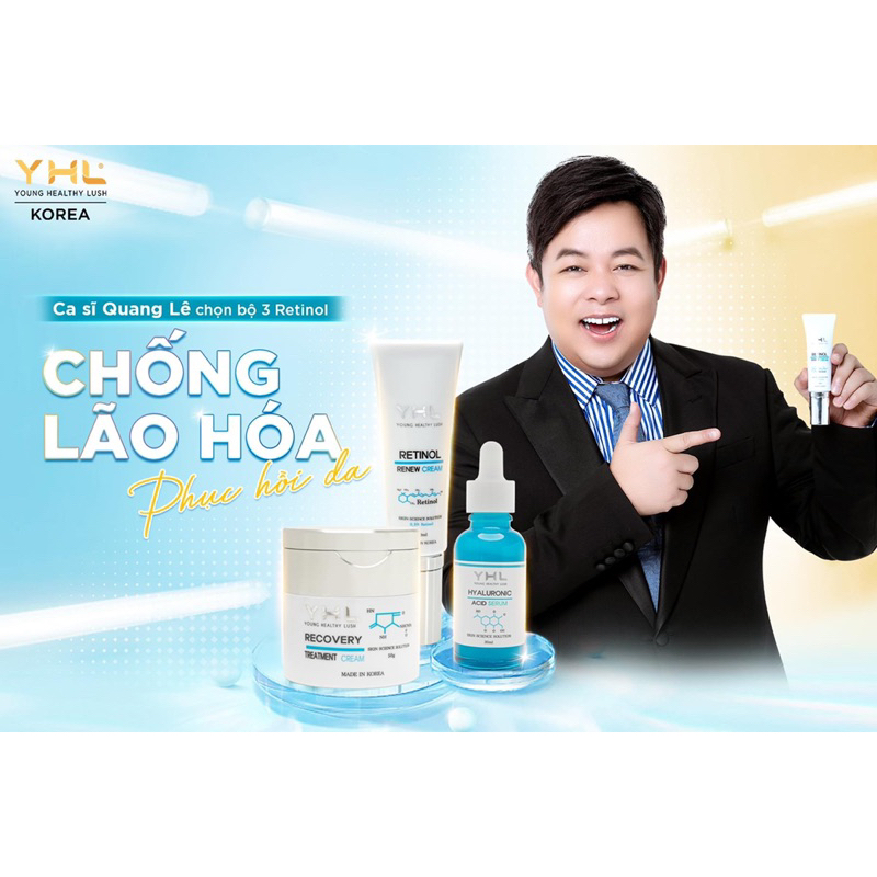 Bộ 3 kem dưỡng ẩm tái tạo phục hồi Retinol YHL