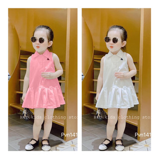 Váy đầm đuôi cá sát nách hình thêu 2 màu cho bé gái
