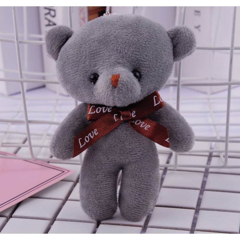 gấu bông teddy mini dễ thương làm quà tặng gói hộp quà, làm móc khoá gấu bông xinh xắn đáng yêu