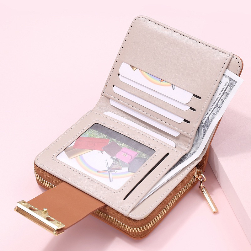 Ví ngắn hình hoa da mềm nhiều ngăn hàng Quảng Châu cực hot