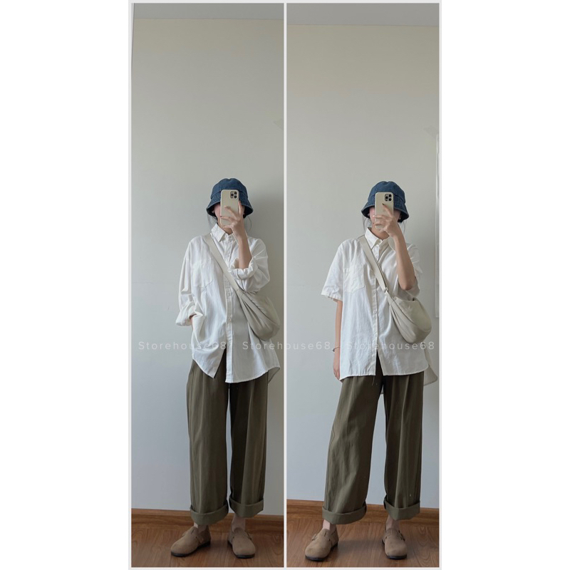 Sơ mi thô linen STH