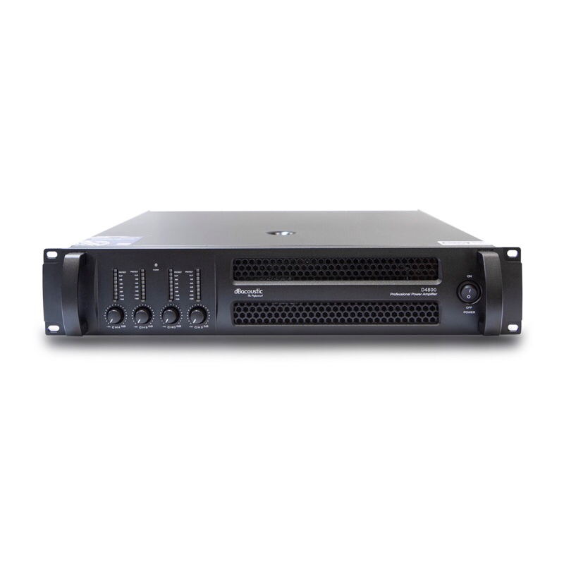 Đẩy công suất 4 kênh (Main) dBacoustic D4800 (Mạch Class H, hoạt động bền bỉ, ghép dể dàng, xử lý âm thanh hiệu quả)