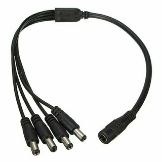 Dây chia nguồn dc 1 ra 4 , cáp chia nguồn 1-4 chân 5.5x2.1mm