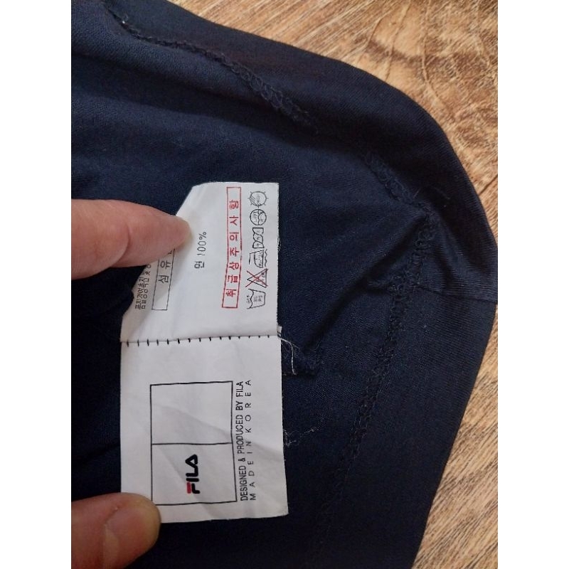 Áo polo Fila, size M, authentic, màu xanh đen