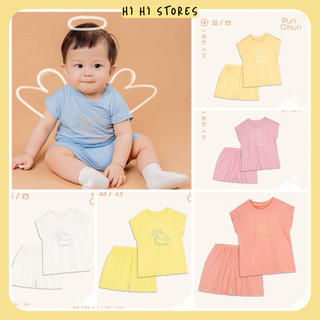 Punchun bộ cộc sát nách cho bé SS23