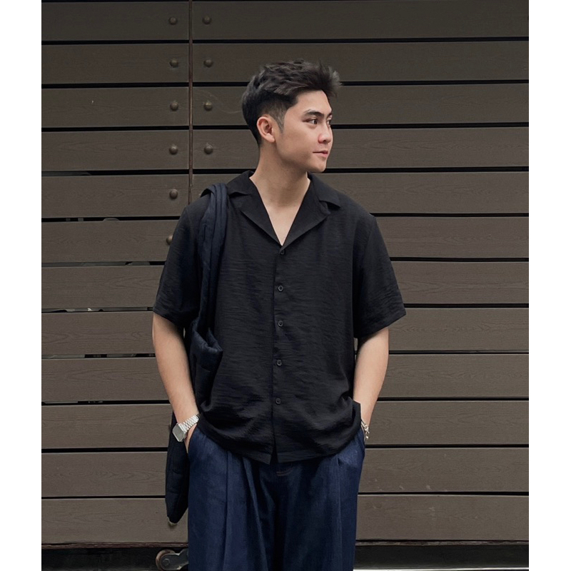 Áo sơ mi ngắn tay cuban Robus chất đủi nhăn Curban shirt