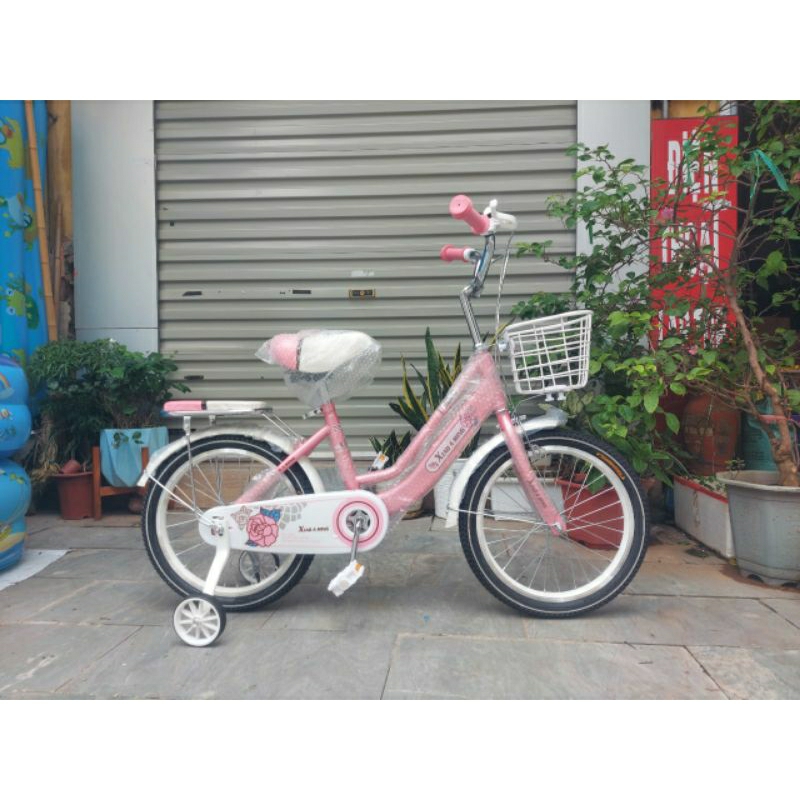 Xe đạp trẻ em mẫu 2 khung hàng đẹp nhiều thương hiệu size 16, 18, 20 inch