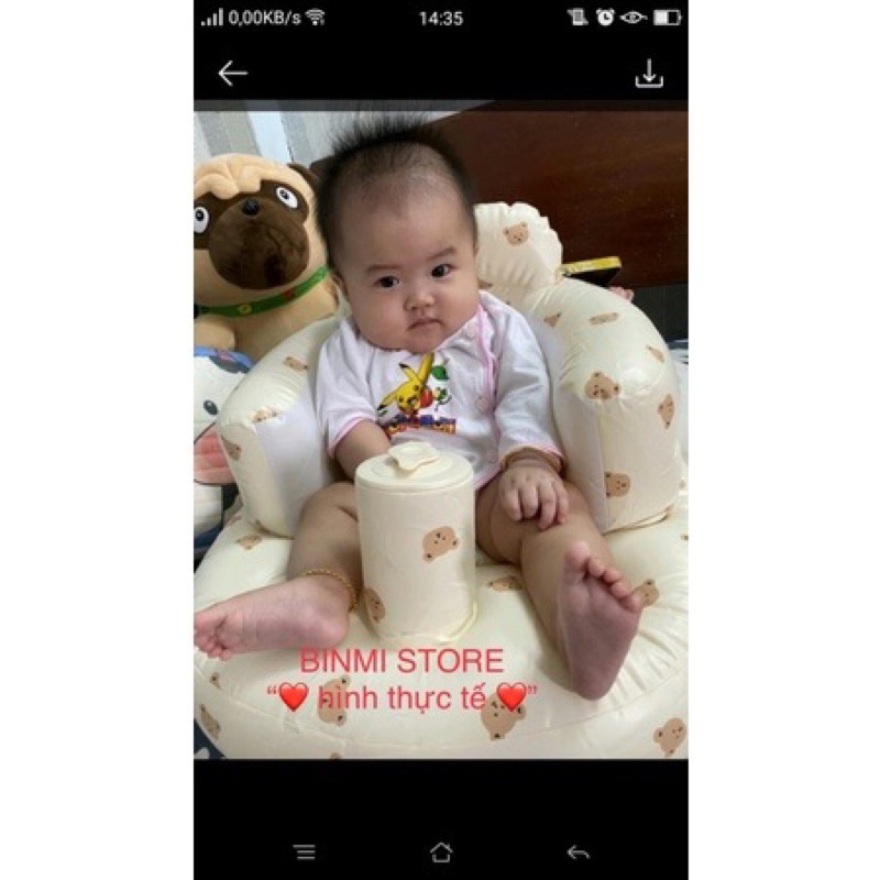 Ghế Hơi Tập Ngồi Cho Bé PLAYING Bar Bot - Họa Tết Cao Cấp Cho Bé Từ 6M+