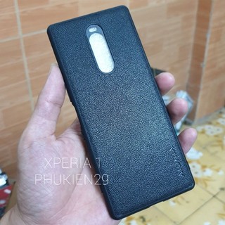 [Sony Xperia 1] Ốp lưng vải/ da chống sốc,chống va đập AIORIA