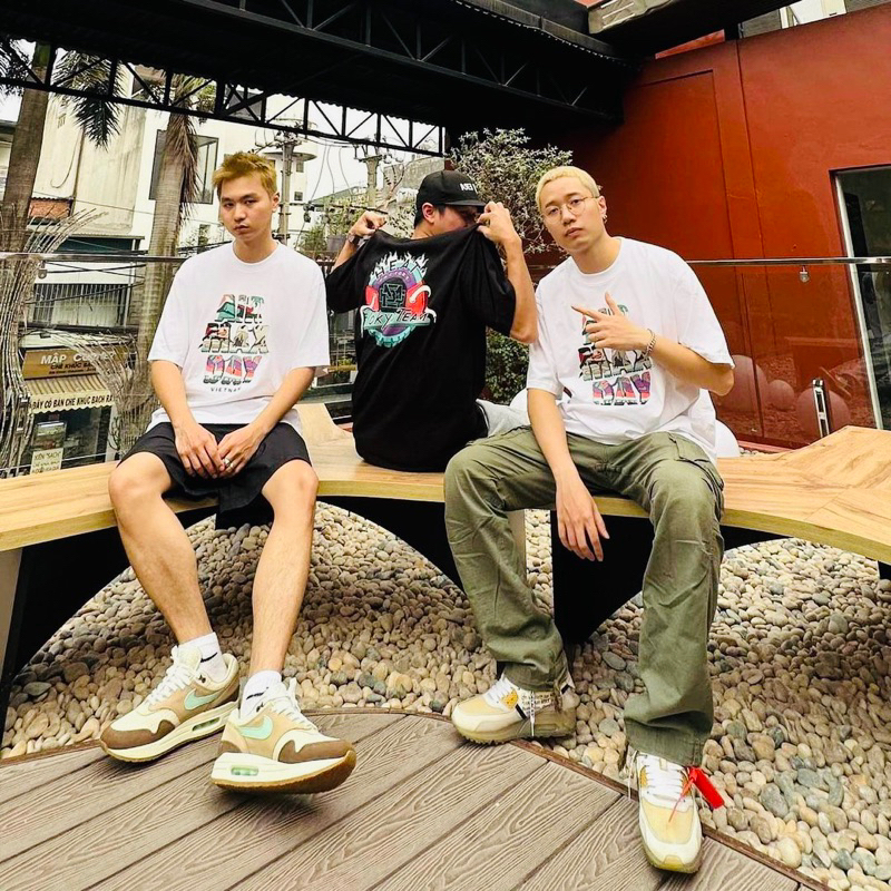 HNBMG x HEAT FACTORY x TOKYO SNEAKER TEAM AMD 2023 T-SHIRT/ BLACK