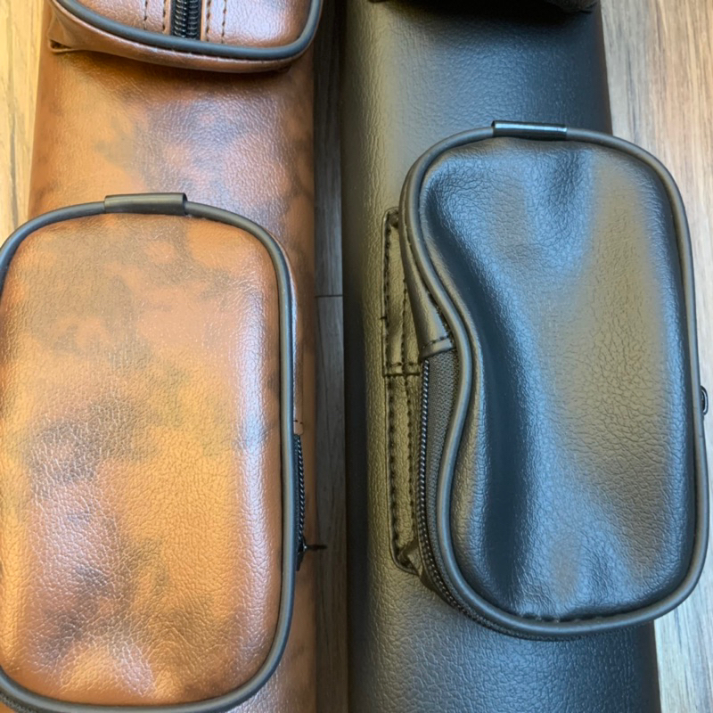 Bao đựng gậy Bida Bi-a 2x2 HAI MÀU ĐEN - NÂU