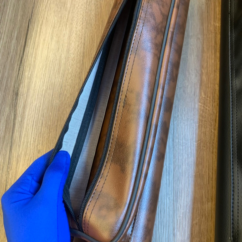 Bao đựng gậy Bida Bi-a 2x2 HAI MÀU ĐEN - NÂU