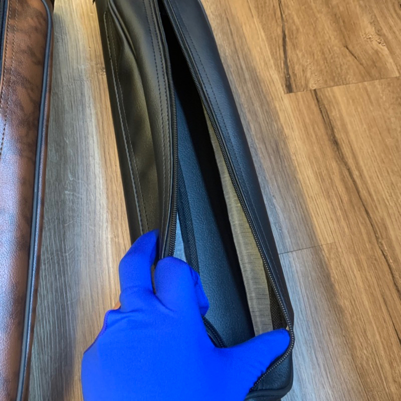 Bao đựng gậy Bida Bi-a 2x2 HAI MÀU ĐEN - NÂU