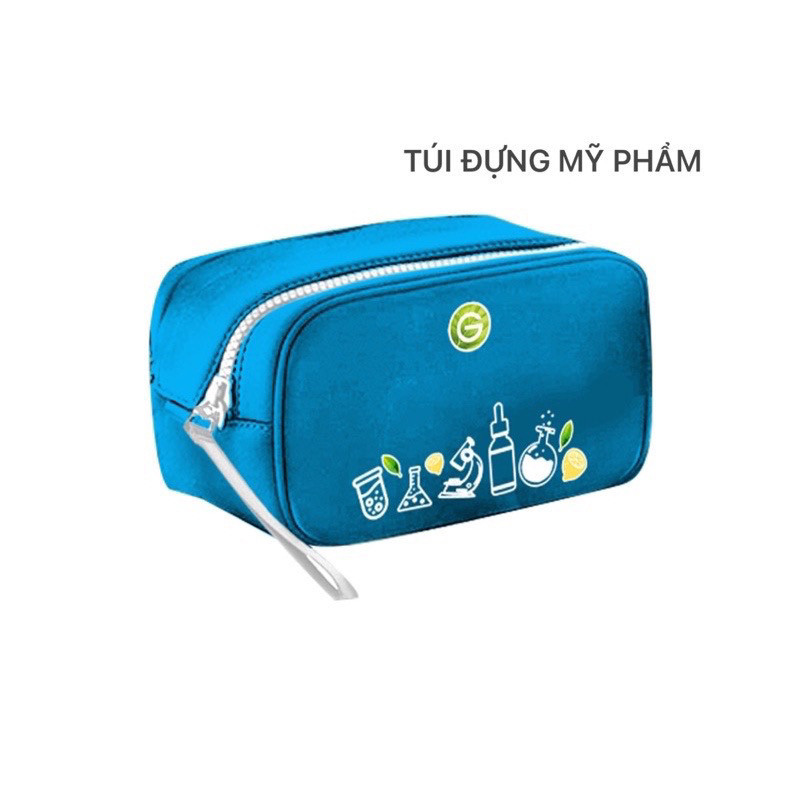 Túi đựng mỹ phẩm Garnier xanh