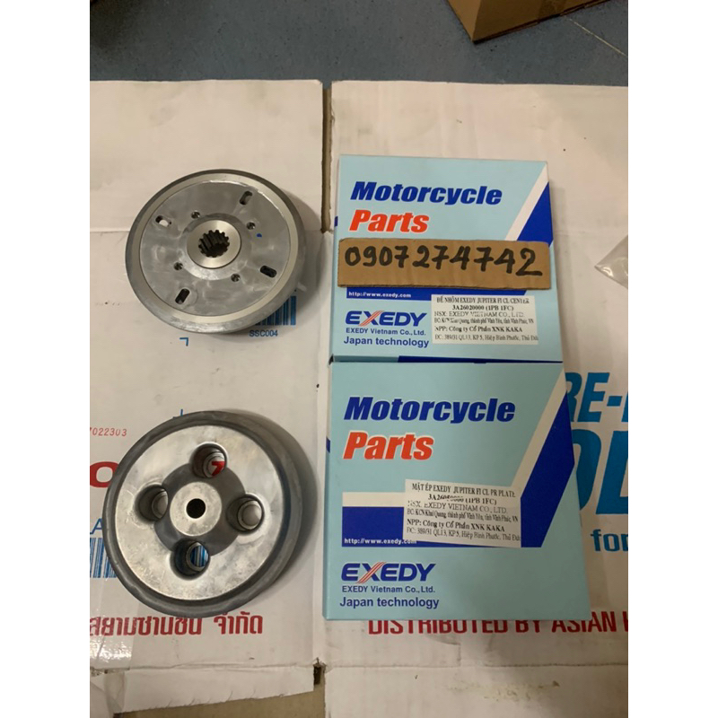 cặp nhôm nồi trước sirius Fi + Jupiter Fi zin hãng EXEDY
