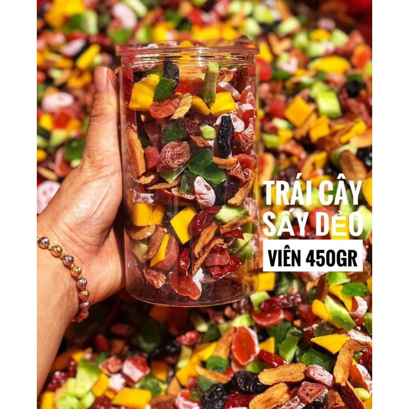 Trái cây sấy dẻo thập cẩm hộp 450gr