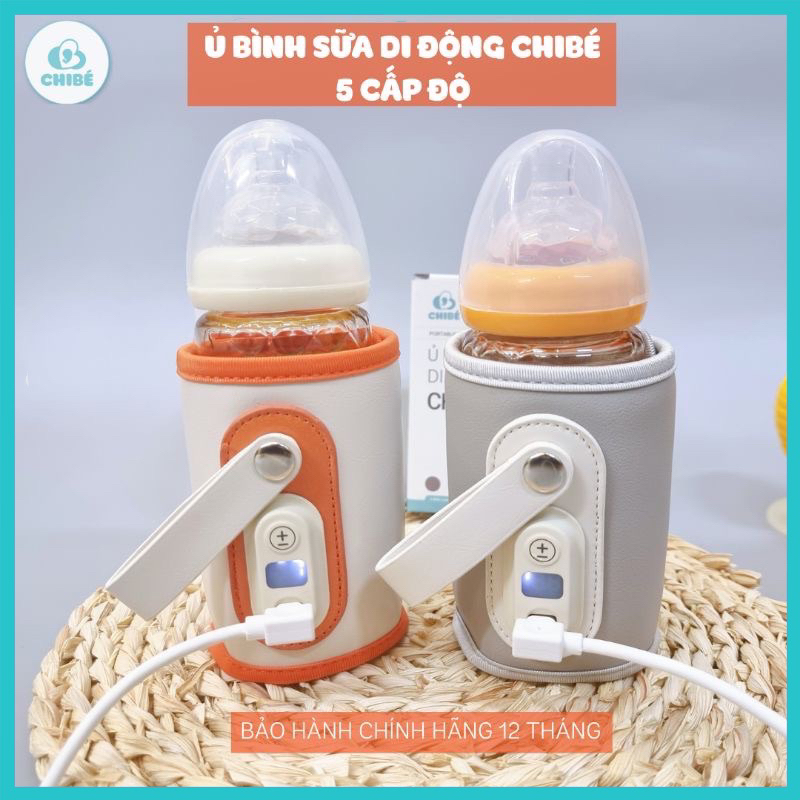 Ủ bình sữa di động ChiBé 5 cấp độ tiện lợi.