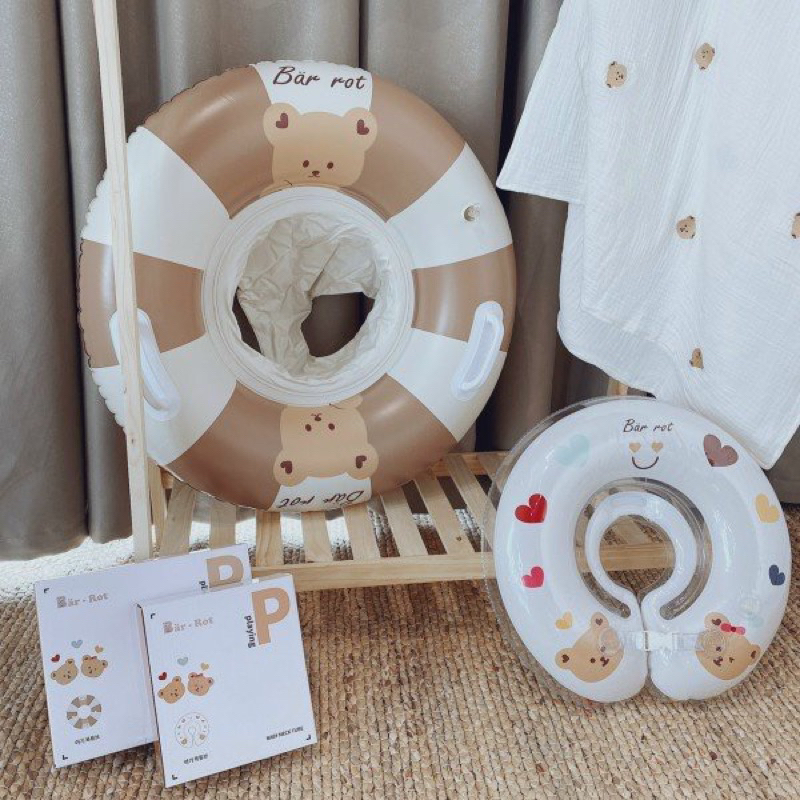 Phao Bơi Chống Lật Cho Bé Bar-Rot, Phao Ngồi Bơi An Toàn Cho Bé 1-4 Tuổi Hottrend Hàn Quốc PNBR