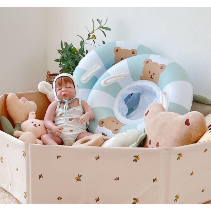 Phao Bơi Chống Lật Cho Bé Bar-Rot, Phao Ngồi Bơi An Toàn Cho Bé 1-4 Tuổi Hottrend Hàn Quốc PNBR