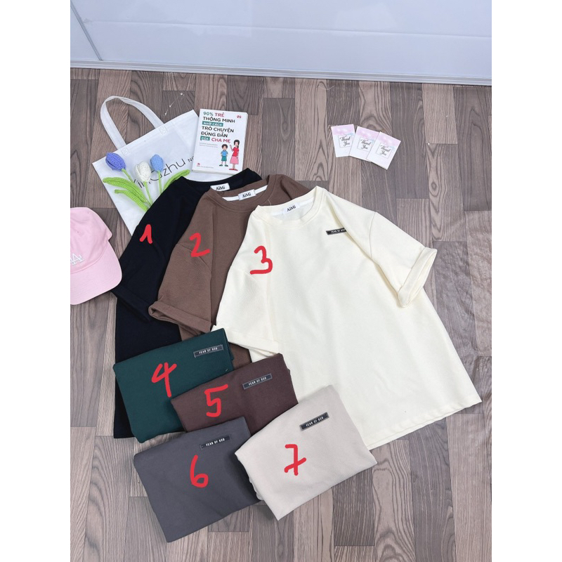 Áo thun tăm gắn tag - AiMi