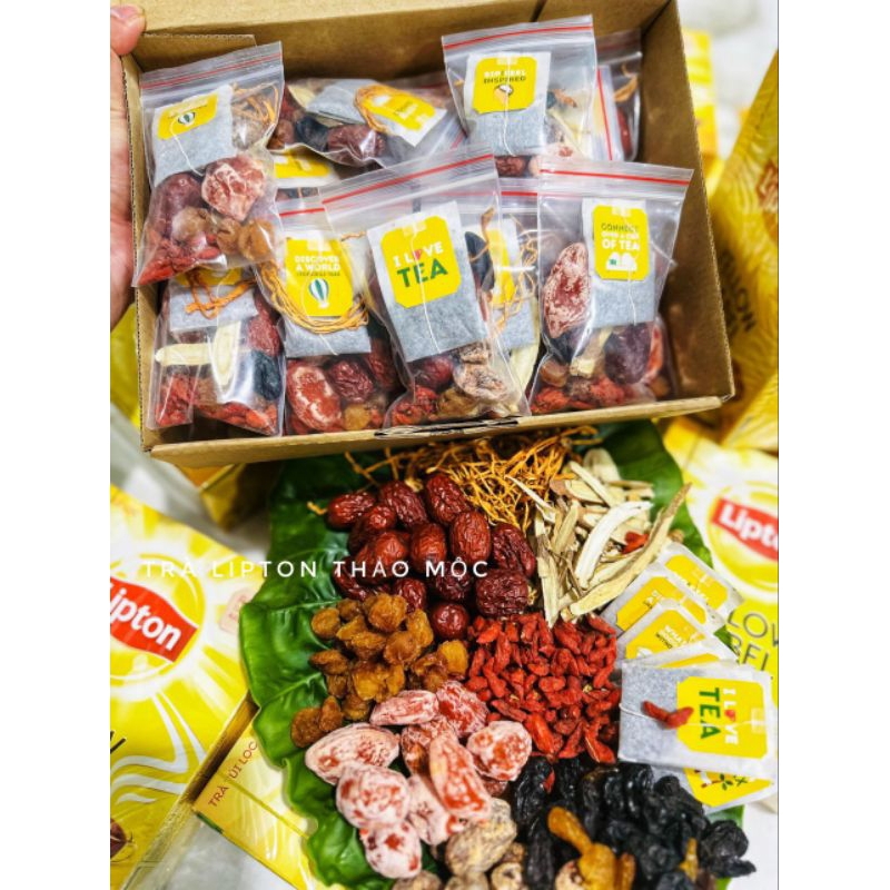 Set trà Lipton thảo mộc 10 gói