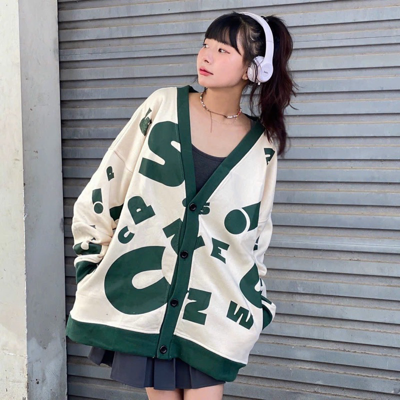 Áo Khoác CARDIGAN SIU Chất Vải Nỉ Bông Form Rộng Unisex