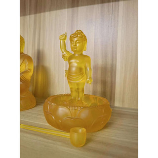TƯỢNG ĐẢN SANH THUY LƯU LY ( CHẬU + tượng + gáo)