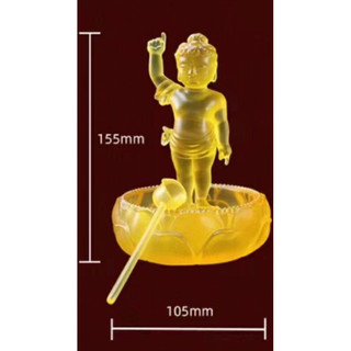 TƯỢNG ĐẢN SANH THUY LƯU LY ( CHẬU + tượng + gáo)