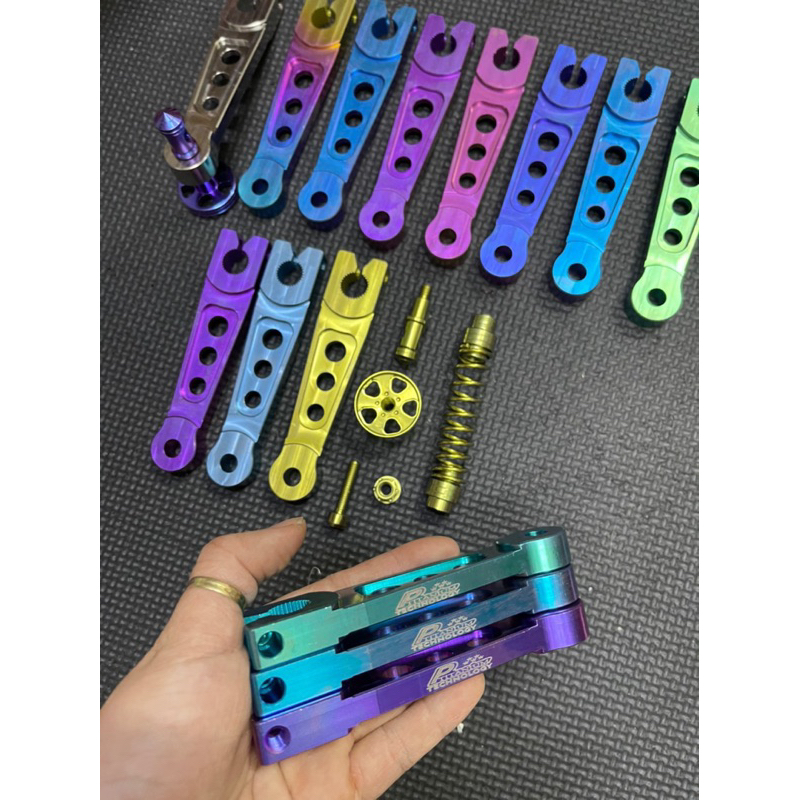 PTITANIUM bát thắng titan cho vario scoopy aerox nmax xmax forza 350 click titanium gr5 grade 5