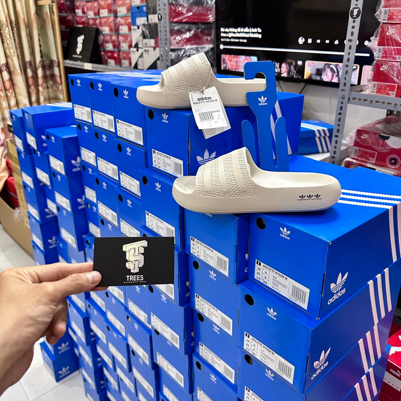 CHỐNG NƯỚC 100% Dép ADIDAS ADILETTE AYOON BLISS GX7064