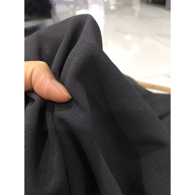Vải thun cát Nhật màu xám  co dãn dày mềm rũ may đầm váy ,quần áo kiểu thời trang