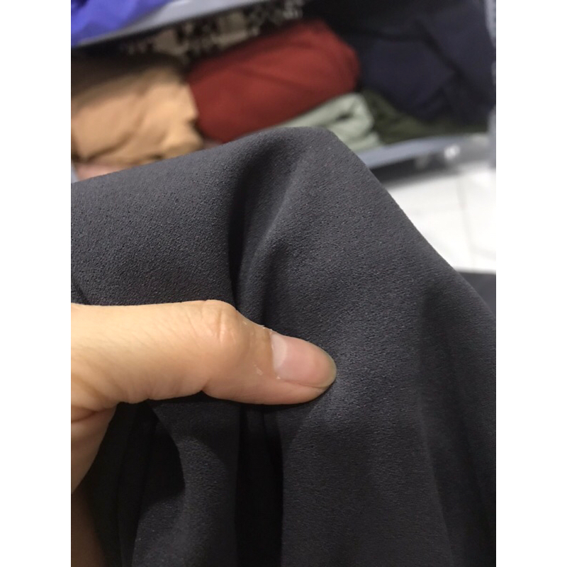 Vải thun cát Nhật màu xám  co dãn dày mềm rũ may đầm váy ,quần áo kiểu thời trang