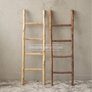 Thang gỗ trang trí kích thước R40*D120 CM