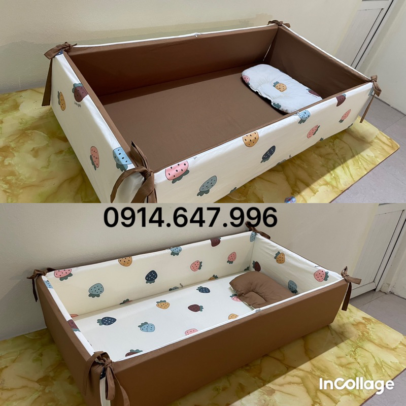 Nôi Vải Cho Bé, tặng kèm gối lỗm chống bẹt đầu