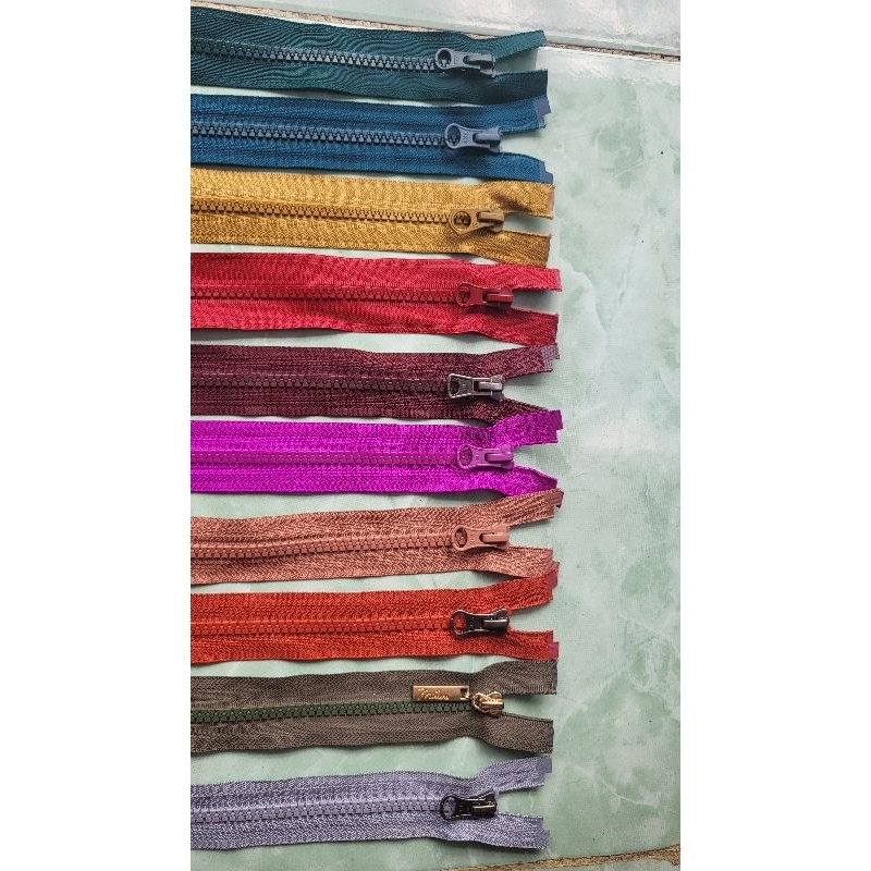 Set 20 dây kéo áo khoác răng cá sấu