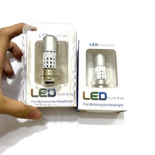 Đèn pha led Bi 2 nhiệt màu chân M5, T19 lắp cho dream, wave, si cũ
