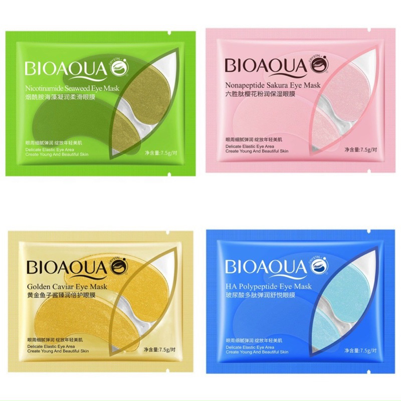 Mặt nạ dưỡng mắt Bioaqua giảm thâm bổ sung collagen