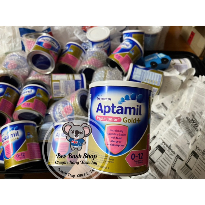 Sữa Aptamil Pepti Junior Gold Úc cho bé dị ứng đạm sữa bò 450g