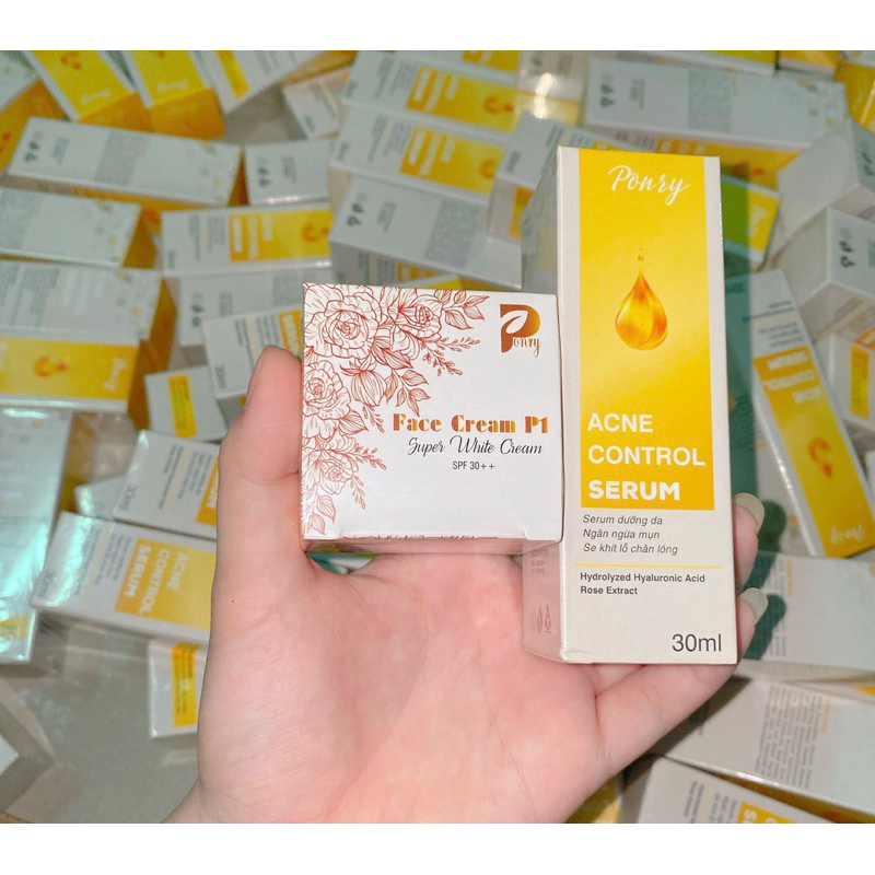 COMBO KEM FACE P1 & SERUM HA Dưỡng Trắng Da Mặt
