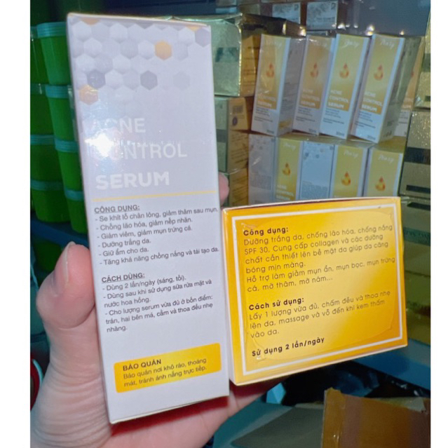COMBO KEM FACE P1 & SERUM HA Dưỡng Trắng Da Mặt
